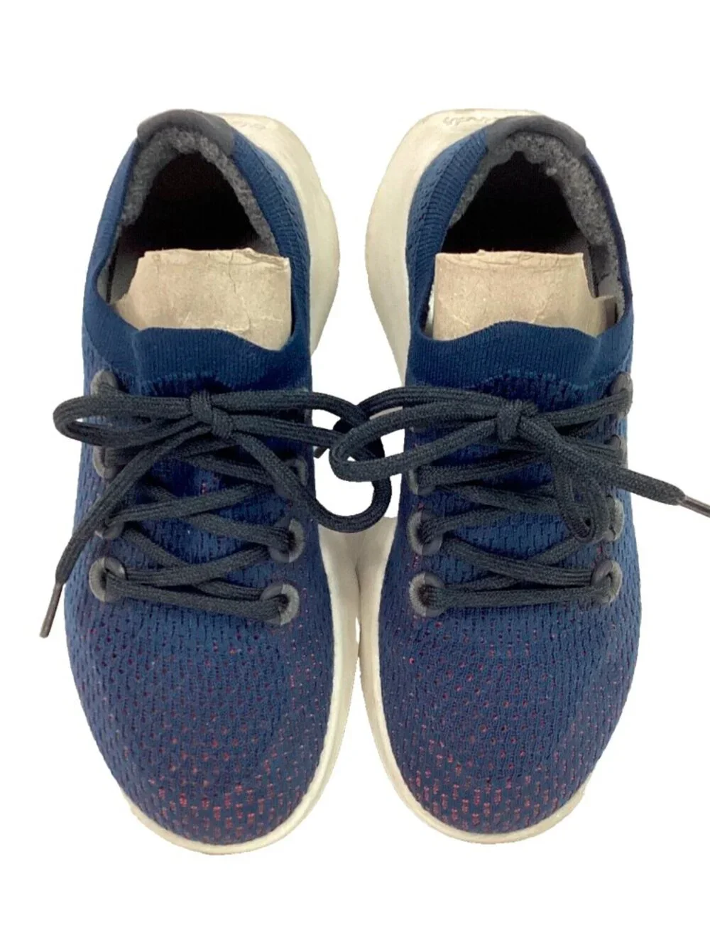 Allbirds Tree Dasher -Women's Sz 5.5 - Navy Blue & Orange -Running/Jogging Shoes